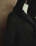 "MM6 Maison Martin Margiela" 00's-10's Alpaca blend hooded knit duffle coat