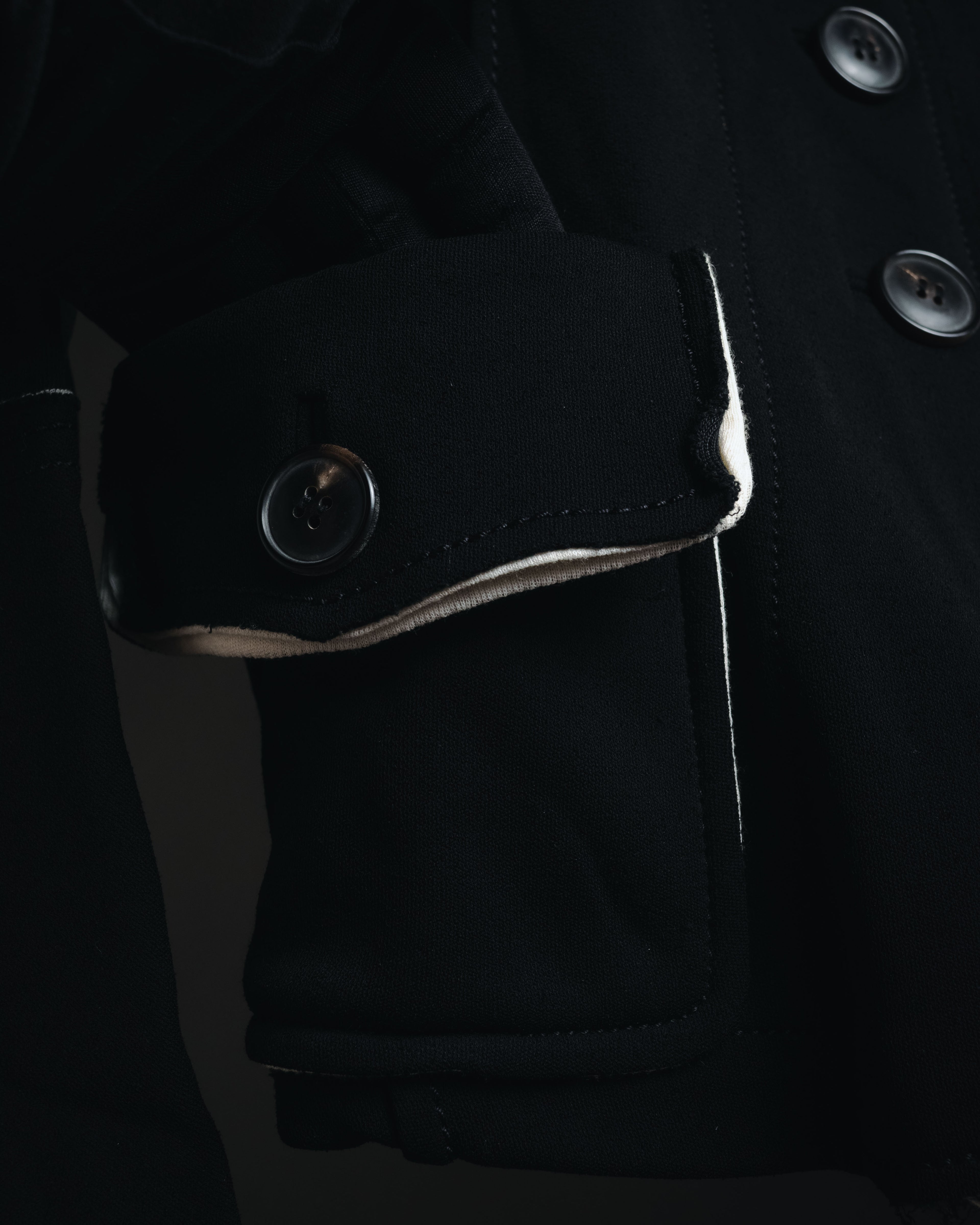 "Donna Karan" Contrast piped tailored jacket