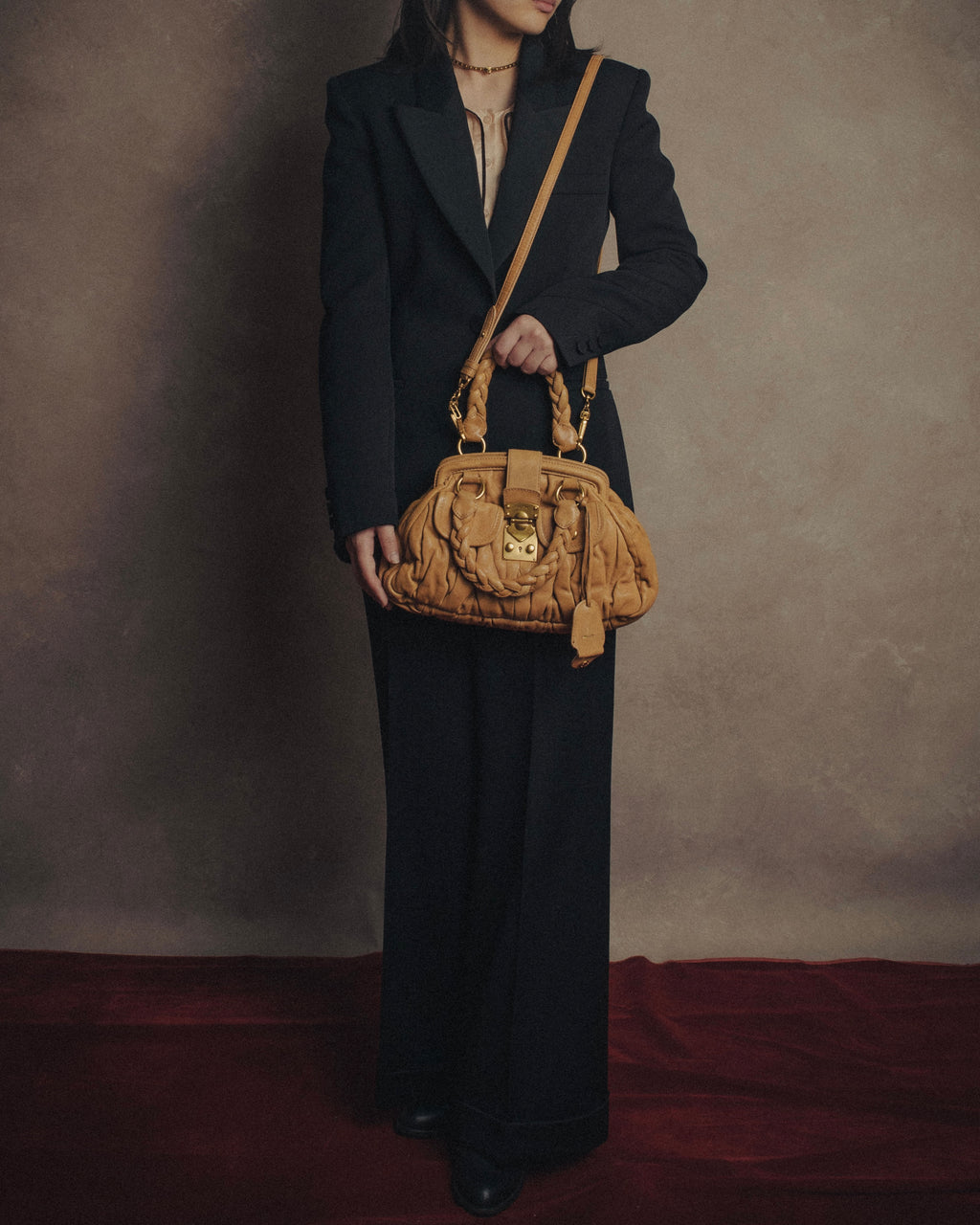 –SPECIAL– “miu miu” 2000’s braided matelasse doctor bag