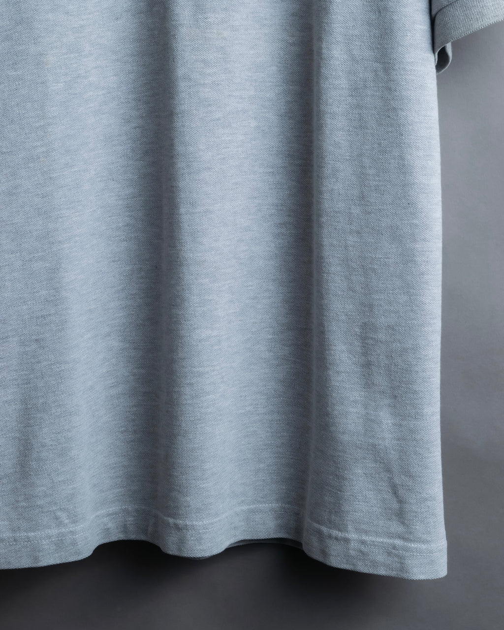 "BURBERRY" Knight logo engraved metal button polo shirt