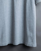 "BURBERRY" Knight logo engraved metal button polo shirt