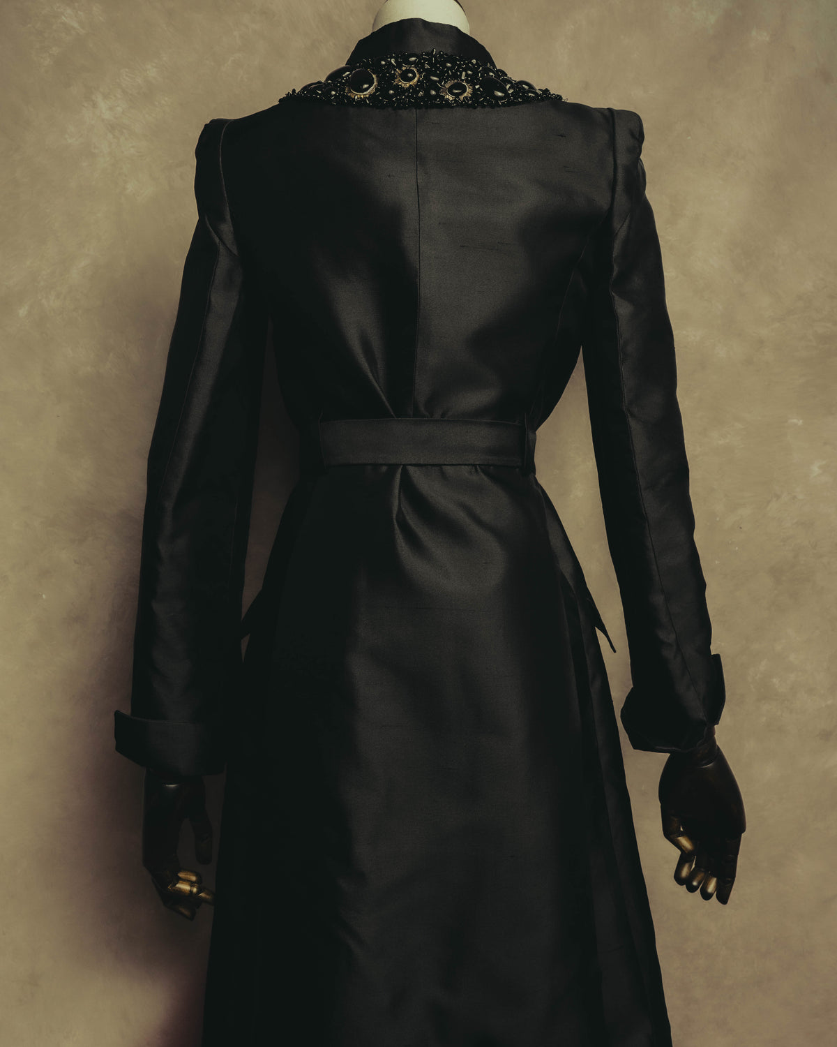 "CELINE" 00's Embellished silk coat