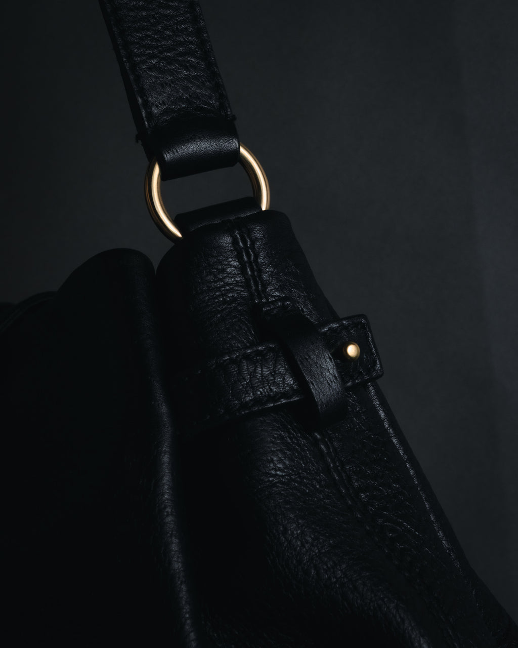 “Salvatore Ferragamo” Pebbled leather gancini hobo shoulder bag