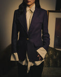 –SPECIAL– “GUCCI” 80’s-90’s Sculptural tailored blazer with gold buttons