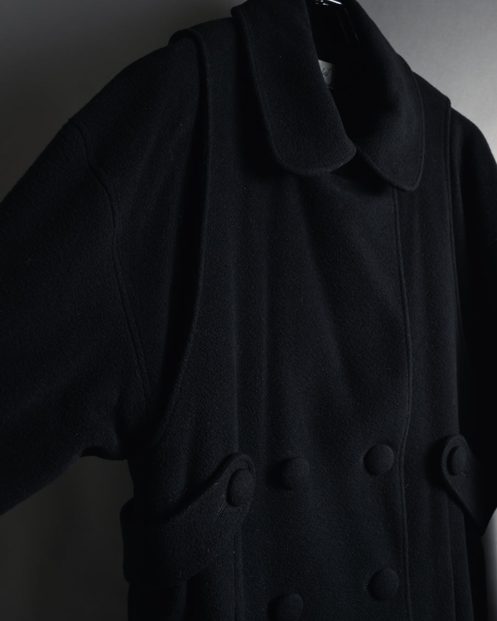 "Karl Lagerfeld" 80's-90's Round collar curvaceous coat