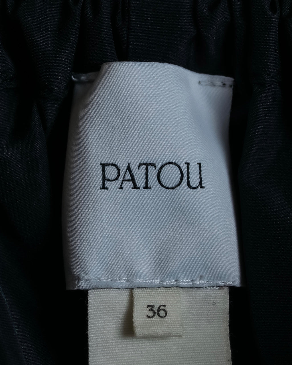 "PATOU" Ribbon shirring design poncho dress