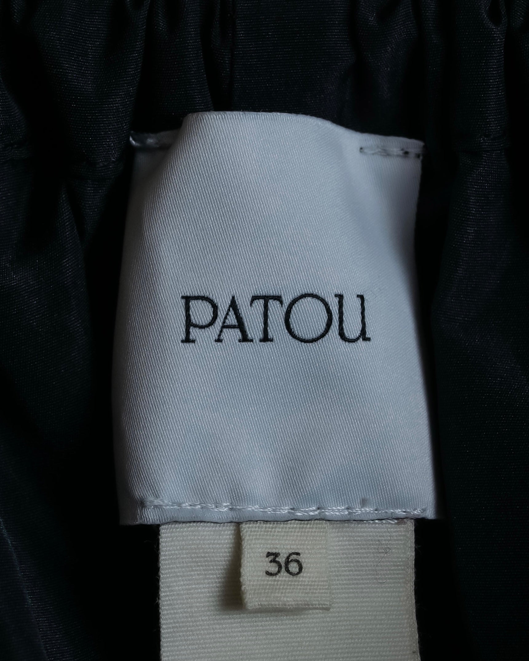 "PATOU" Ribbon shirring design poncho dress