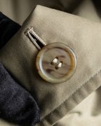 "BURBERRYS" Military detail long trench coat