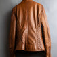 "EMPORIO ARMANI"  Quilted design brown color leather jacket