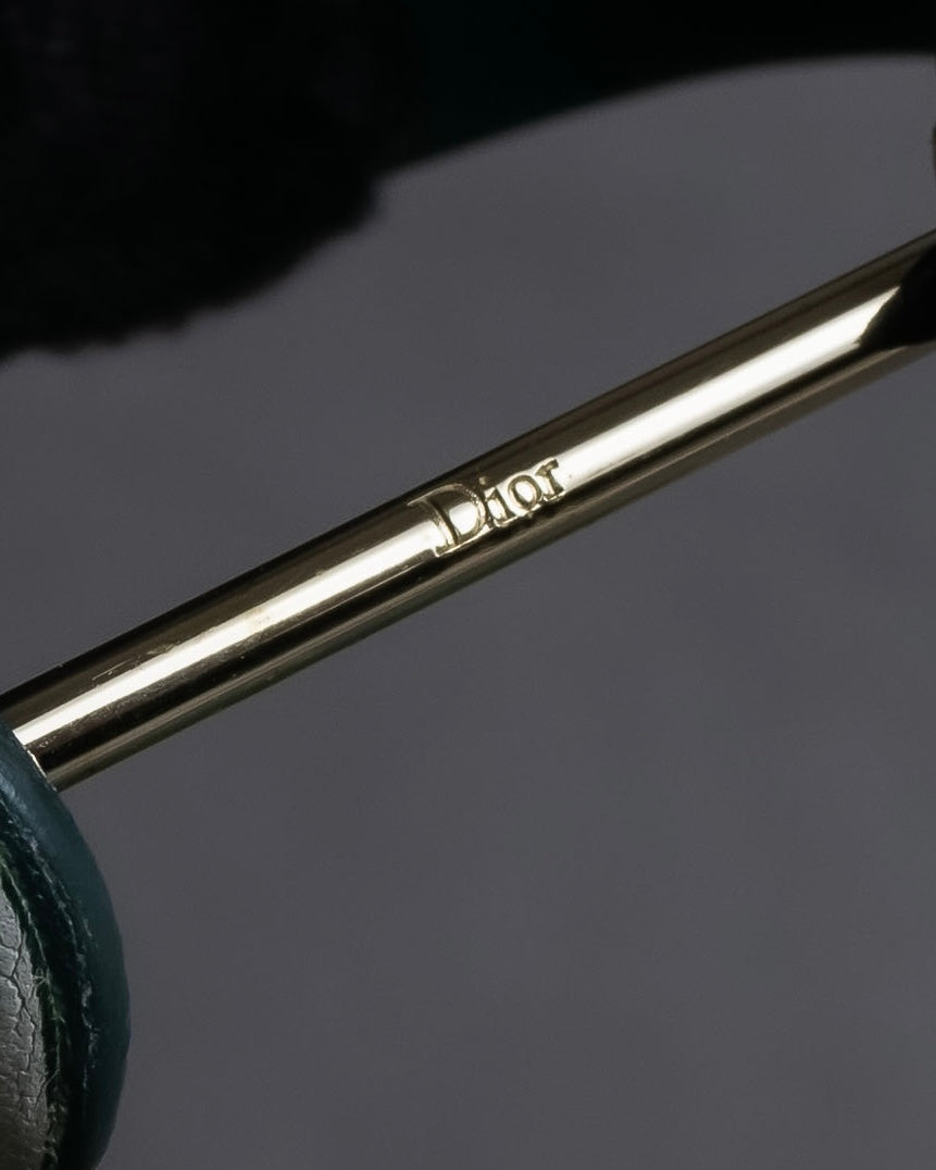 "Christian Dior" Pearl iconic design leather bracelet