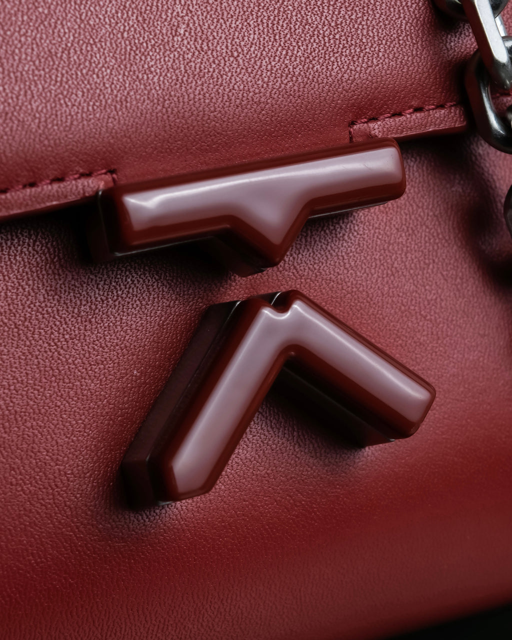 "KENZO" K motif design chain shoulder wallet bag