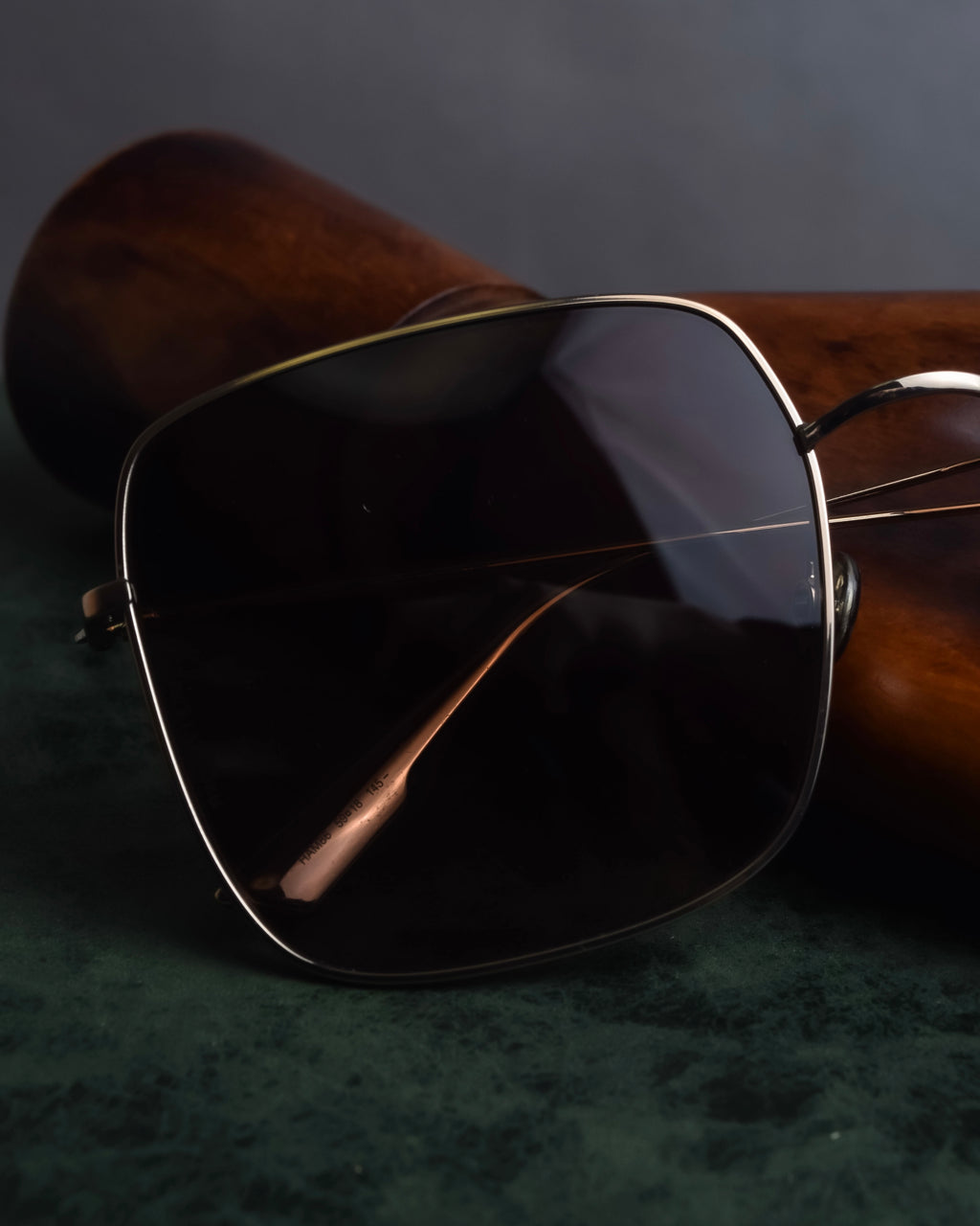 "Christian Dior" Square frame metal temple sunglasses