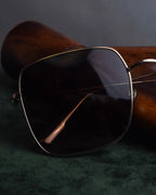 "Christian Dior" Square frame metal temple sunglasses