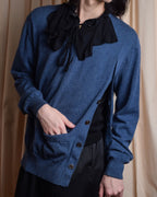 "MAISON MARGIELA" 17SS Asymmetric button line knit