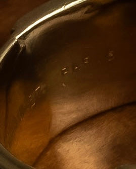 "CHAUMET" Onyx black gold combination ring