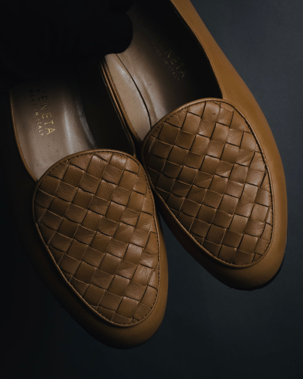 "BOTTEGA VENETA" 00’s-10’s intrecciato vamp travel loafers