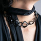 "YVES SAINT LAURENT" Twisted details mode style necklace