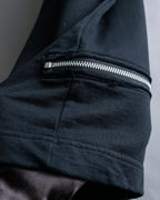 “Comme des Garçons Homme Plus” Zip attached detail T shirt