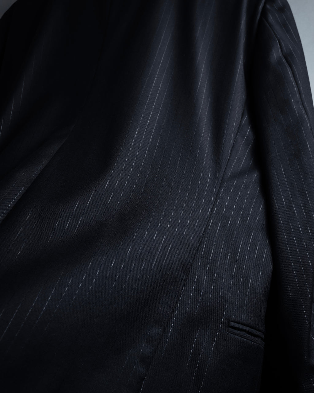 "BALENCIAGA" Chalk stripe pattern long silhouette set up