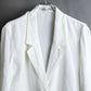 "Christian Dior" 1 button pure white short length tailored jacket