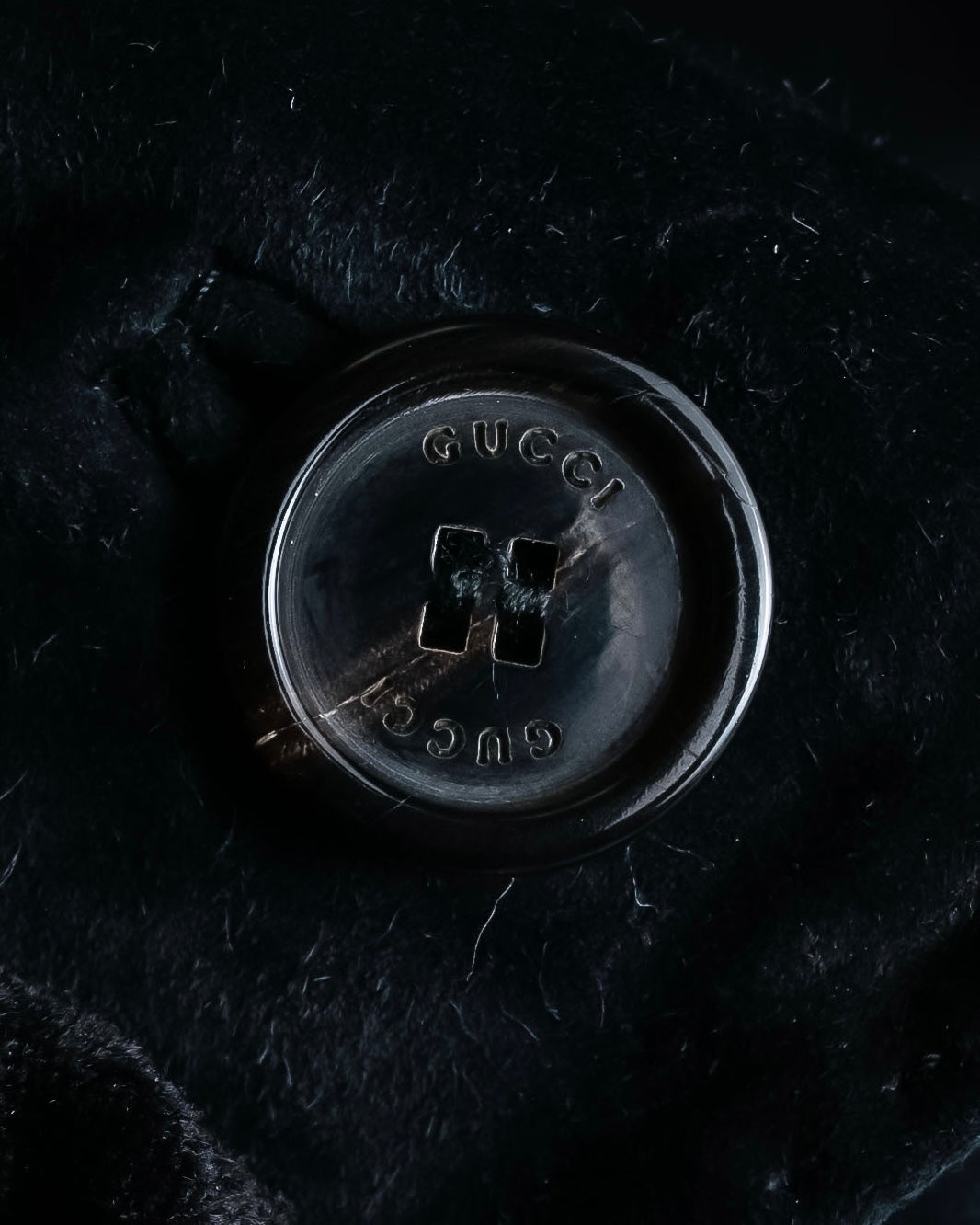 "GUCCI" Stitch design suede tailored jacket