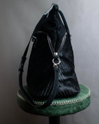 "MAISON MARGIELA" 5AC Harako leather corduroy combination 2way bag