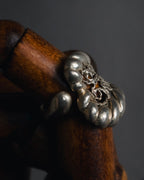 "Christian Dior" Rope-edged filigree signet ring