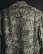 "Hermès" 70's-80's Scarf print shirt