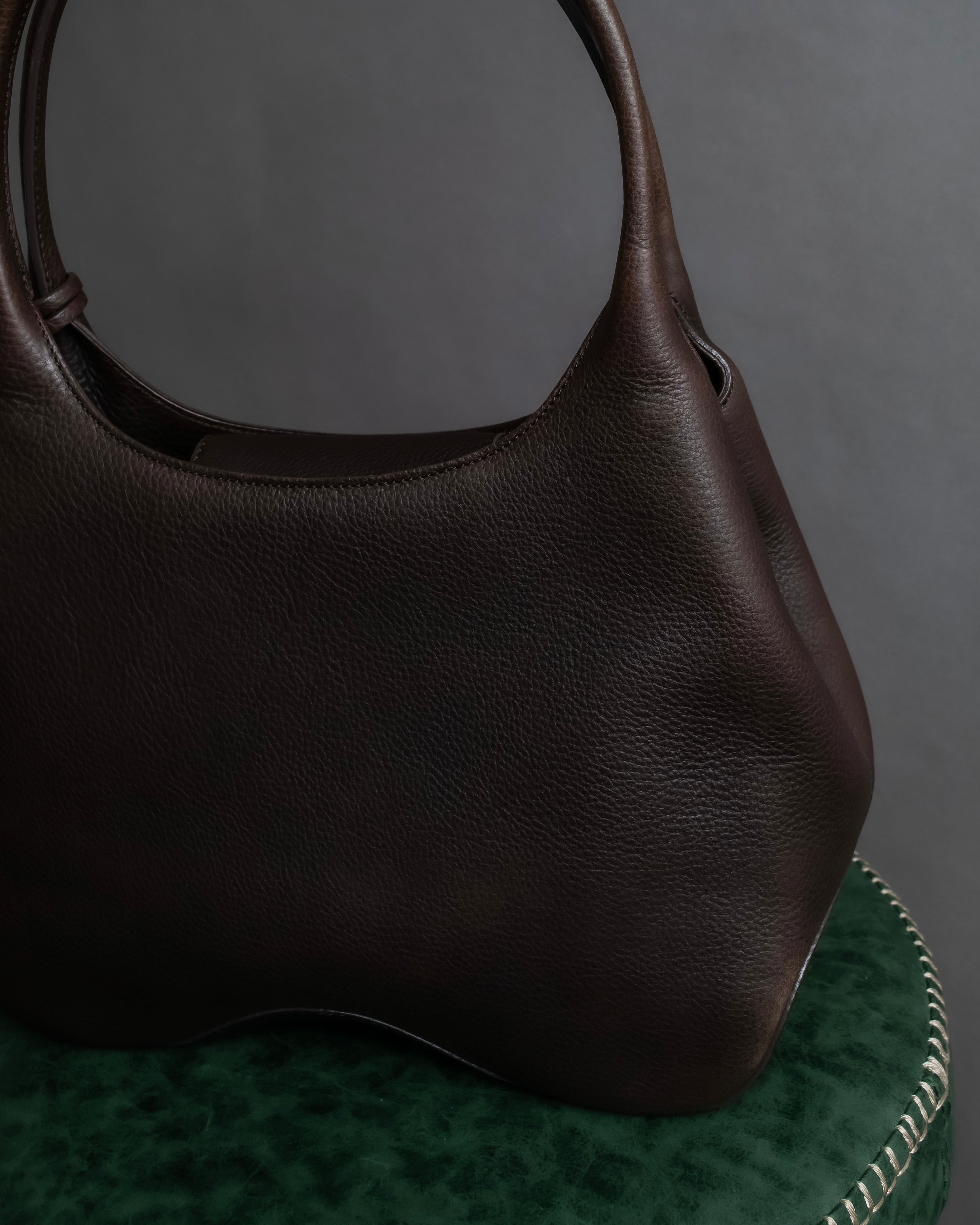 "Sergio Rossi" Flexible leather one-handle bag