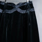 "GIORGIO ARMANI" Cross satin detail velvet straight skirt