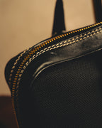 “Salvatore Ferragamo” 90’s-00’s Gancini-detail textured canvas shoulder bag