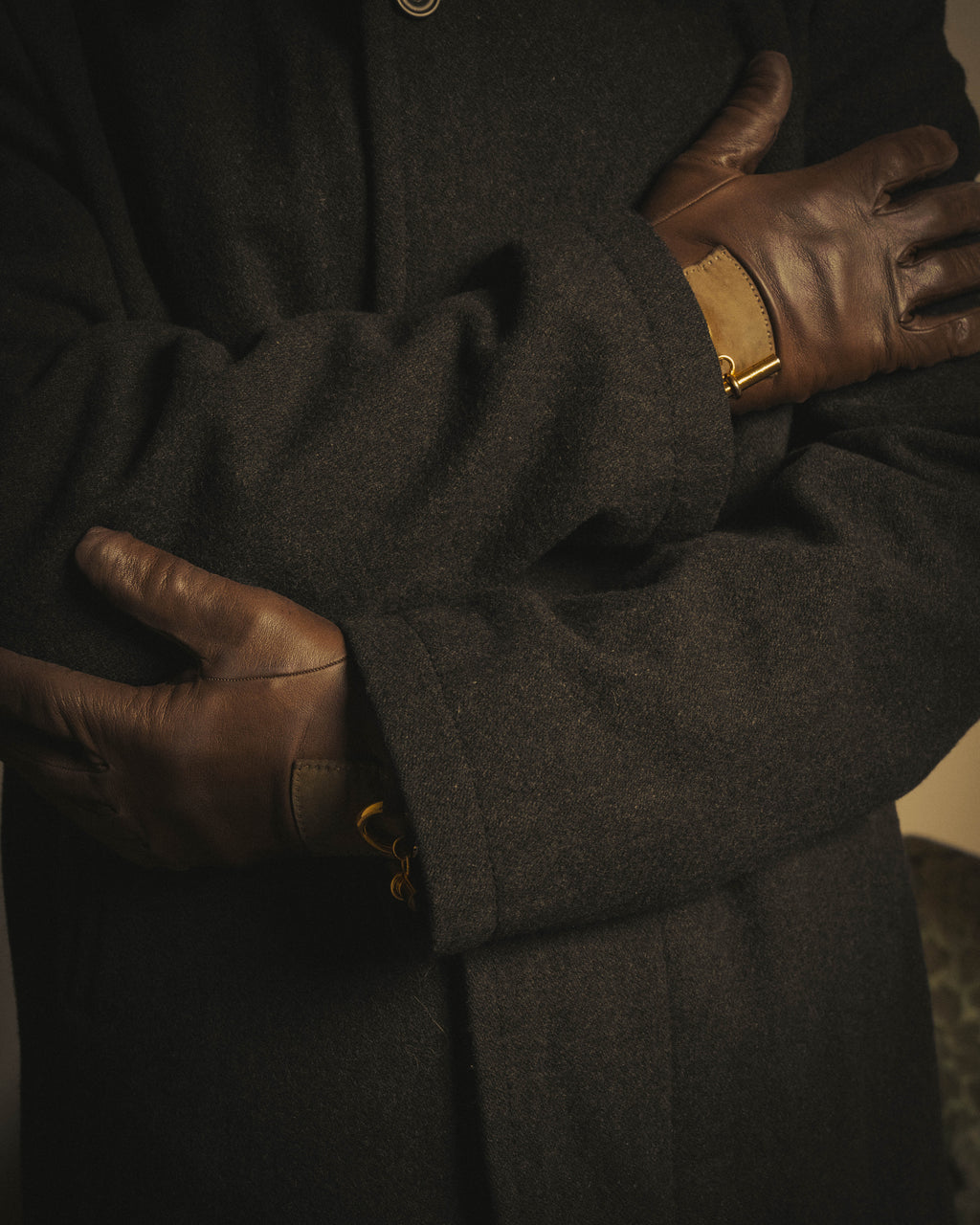 -SPECIAL- “Maison Martin Margiela” 2011-2014 Short wool blend chesterfield coat