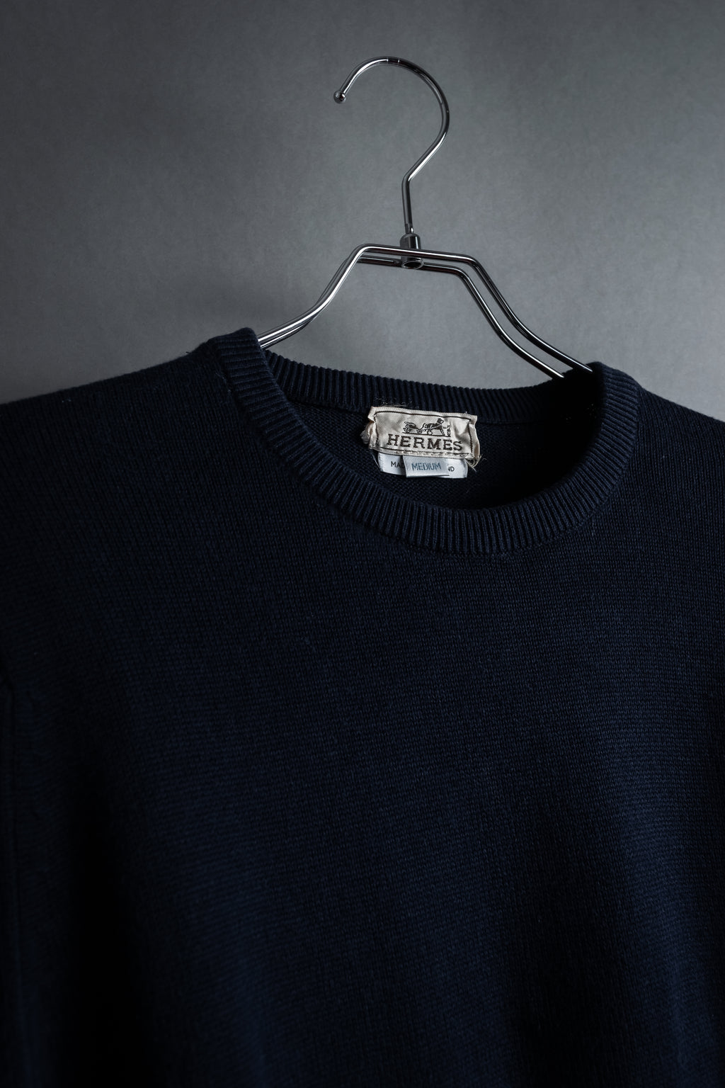 "HERMES" 80's-90's Minimalist design cotton knit