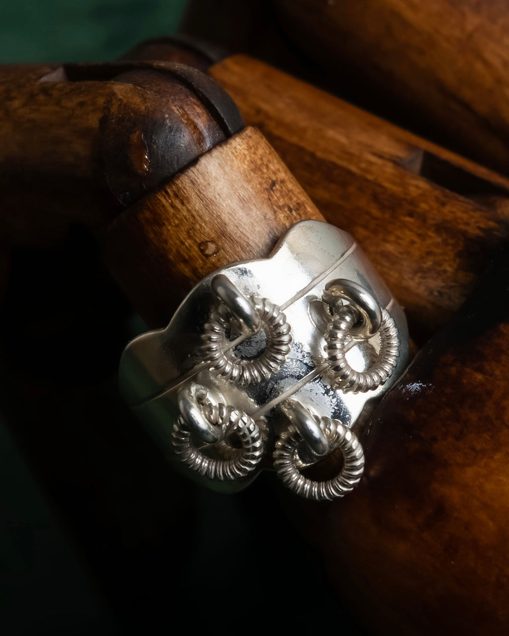 "Karasjok" Circular motif silver ring