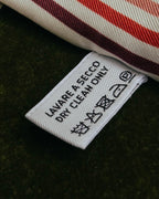 "GUCCI" 00's-10's Floral and striped silk neck bow scarf