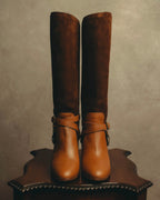 -SPECIAL- “Ralph Lauren” 2010’s-20’s Sareena washed vachetta long boots