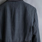 "ISSEY MIYAKE" Different material switching design shape pattern tailored jacket