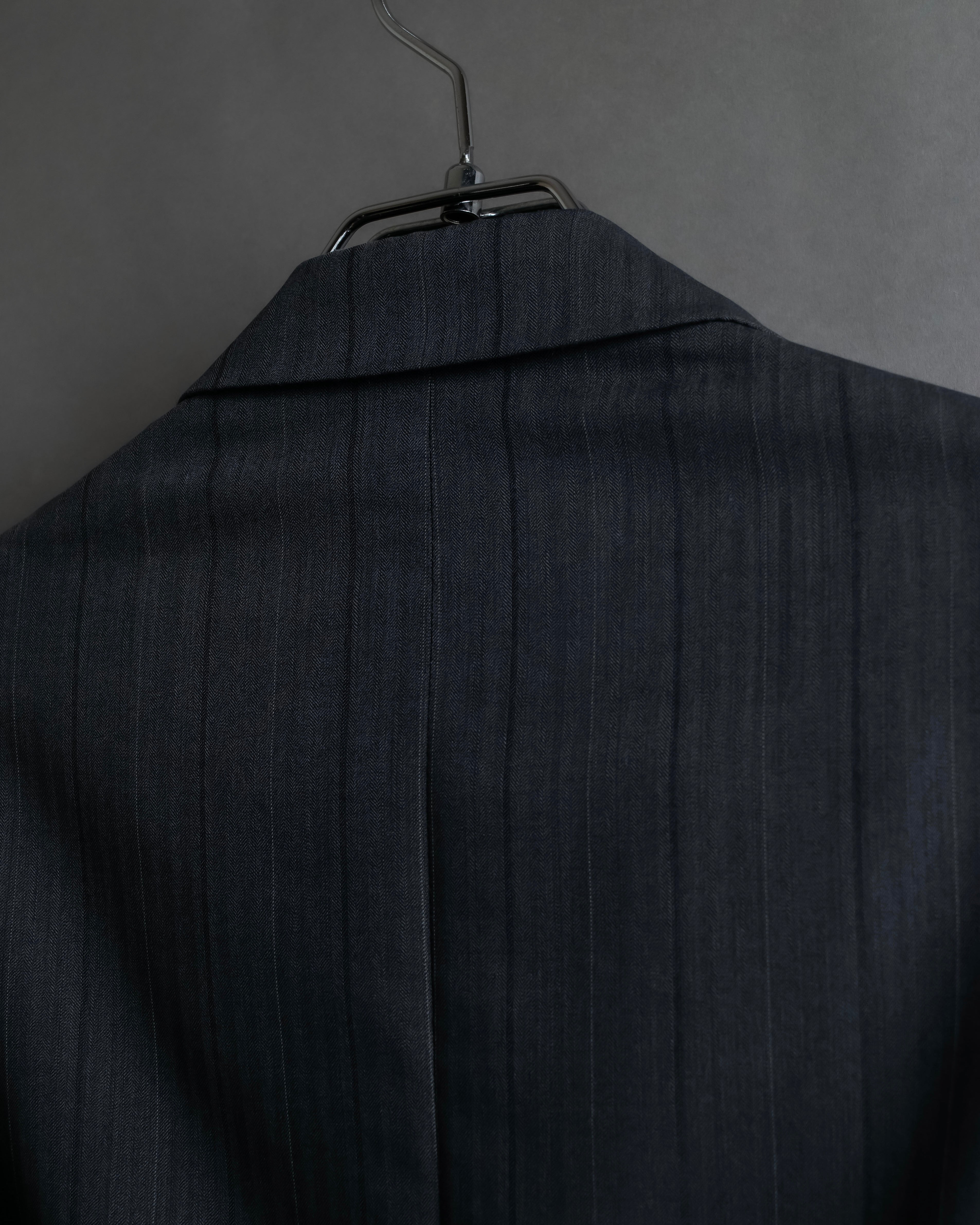 "CHRISTIAN DIOR MONSIEUR" Shadow stripe pattern classical formal detail set up