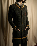 "Vivienne Westwood" Orb logo engraved cable knit cardigan