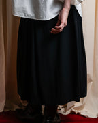 "Christian Dior" Wool draped pleated flared skirt