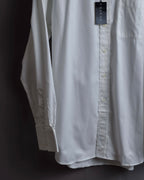 "GUCCI" Minimal collar detail white cotton shirt