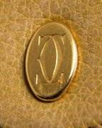 "Cartier" Mast series bicolor piping design shoulder bag