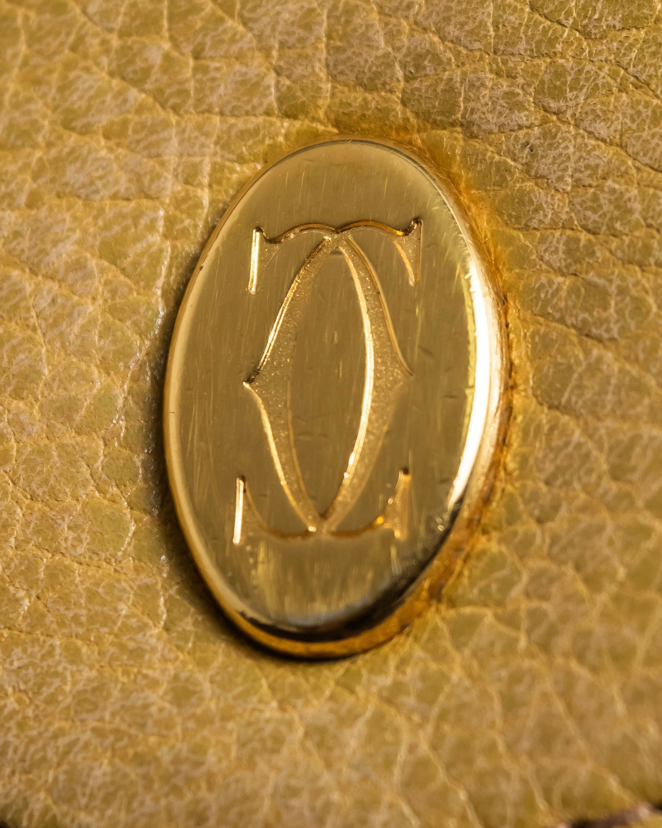 "Cartier" Mast series bicolor piping design shoulder bag