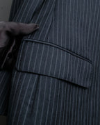 "GUCCI" Thin stripe pattern oversized jacket