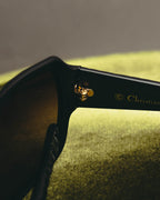 "Christian Dior" 10's Oversized quilted temple sunglasses
