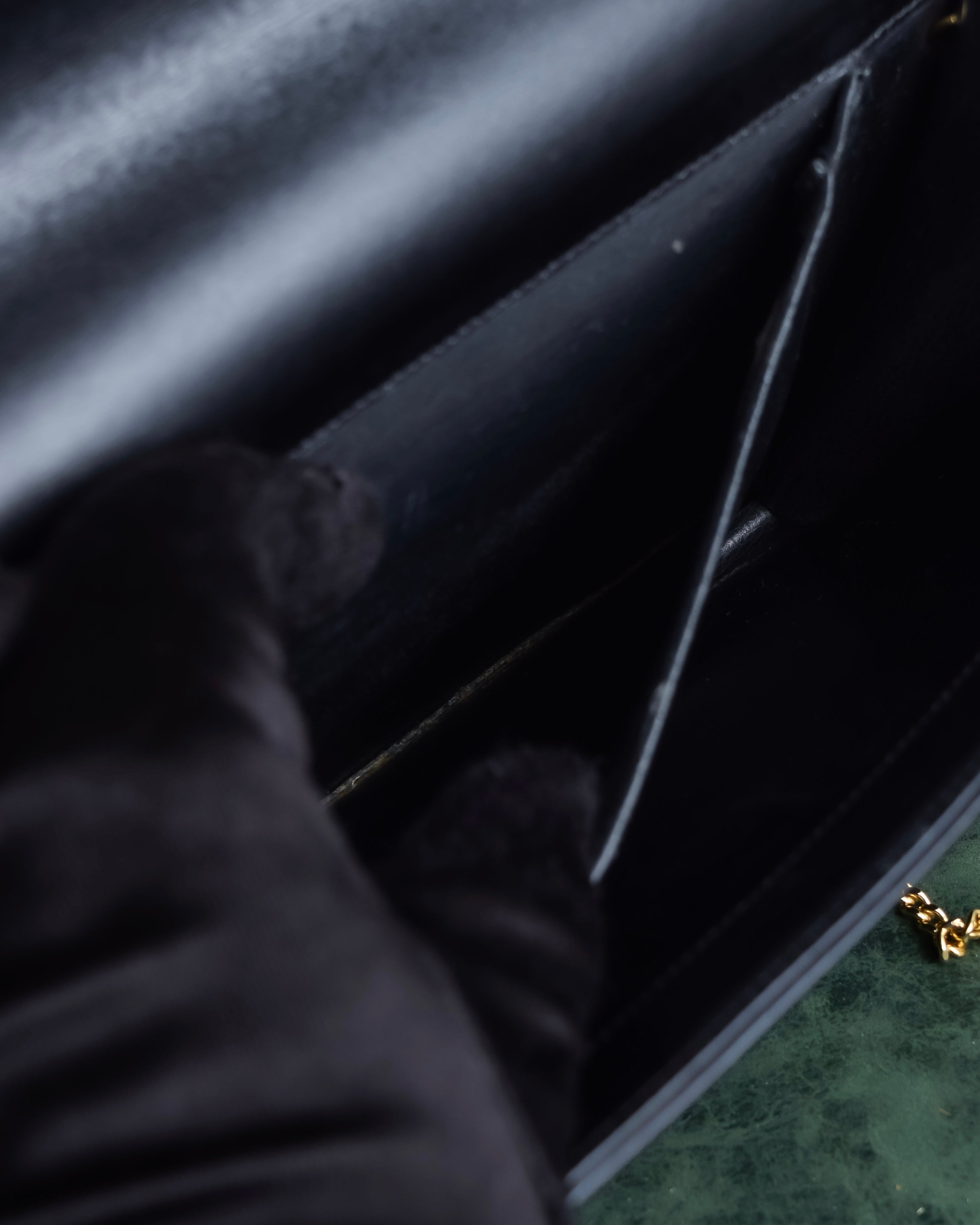 "Christian Dior" Layered flap oblique shoulder bag