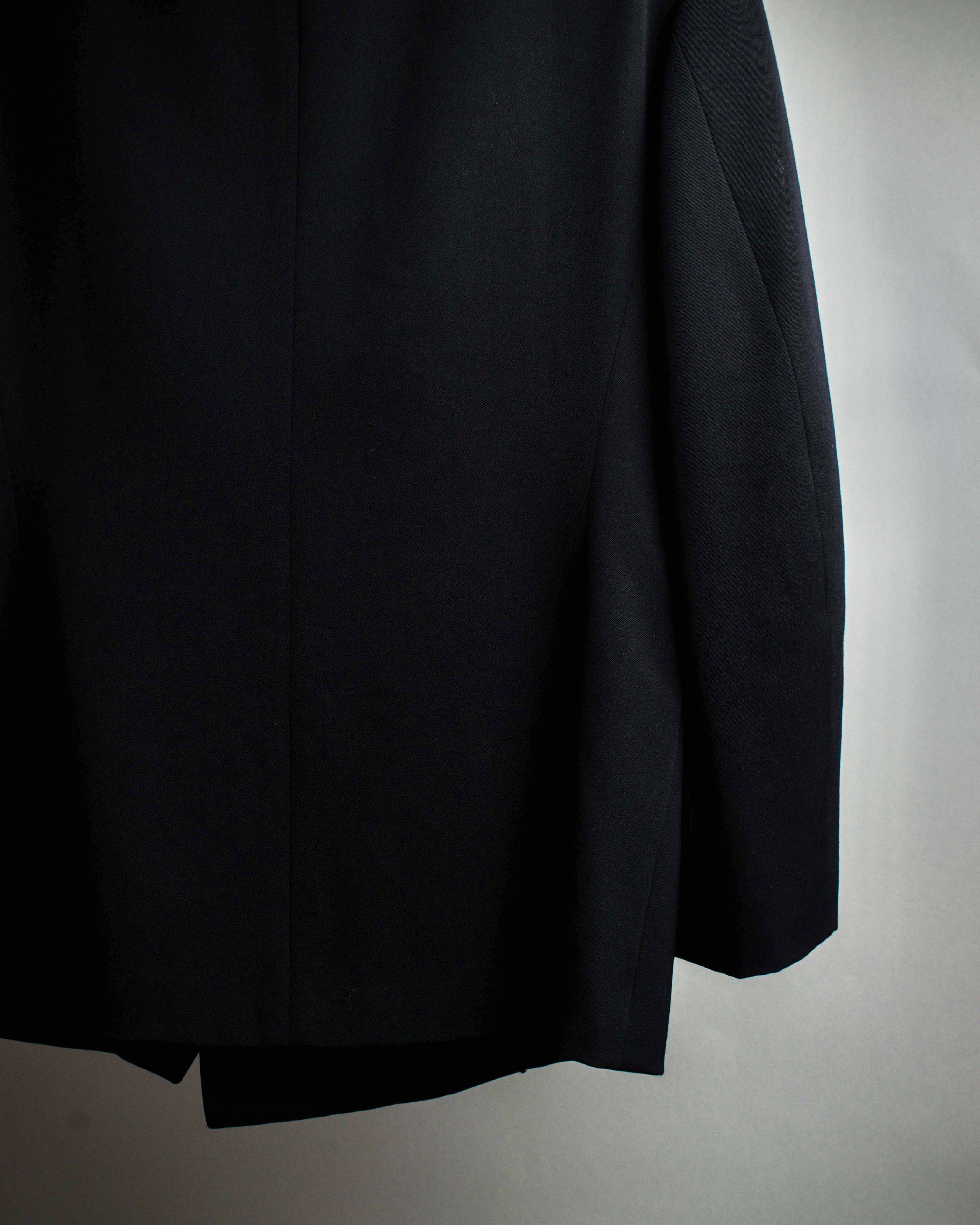 "Y's" 94AW sharp lapel cut design double-breasted jacket