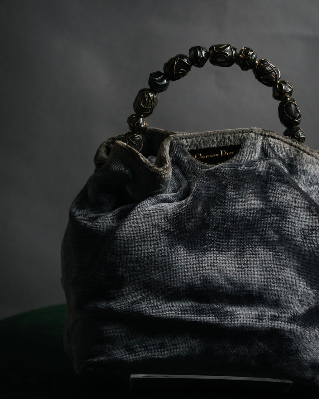 –SPECIAL– “Christian Dior”
90’s-00’s Beaded handle velvet pouch bag