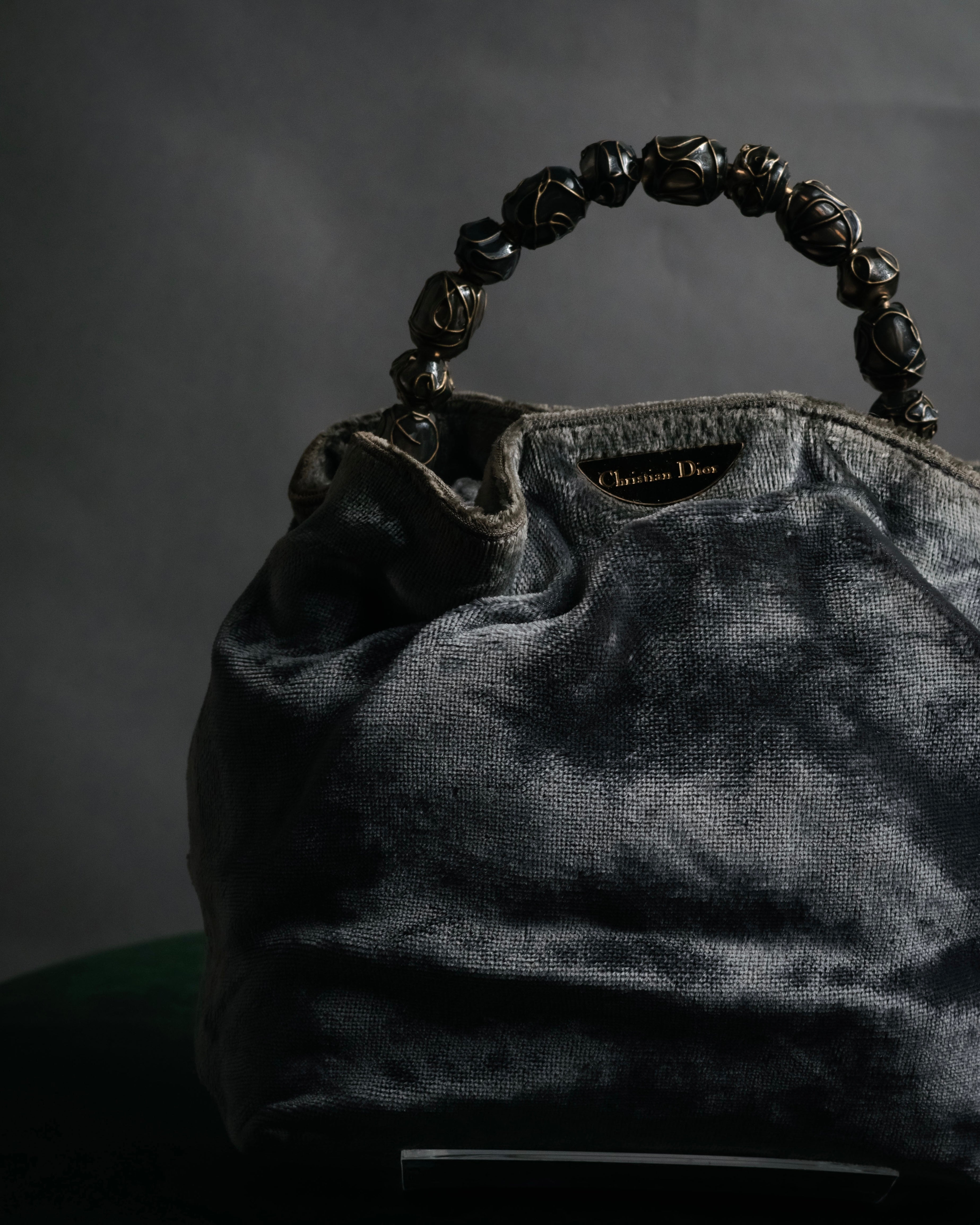 –SPECIAL– “Christian Dior”
90’s-00’s Beaded handle velvet pouch bag