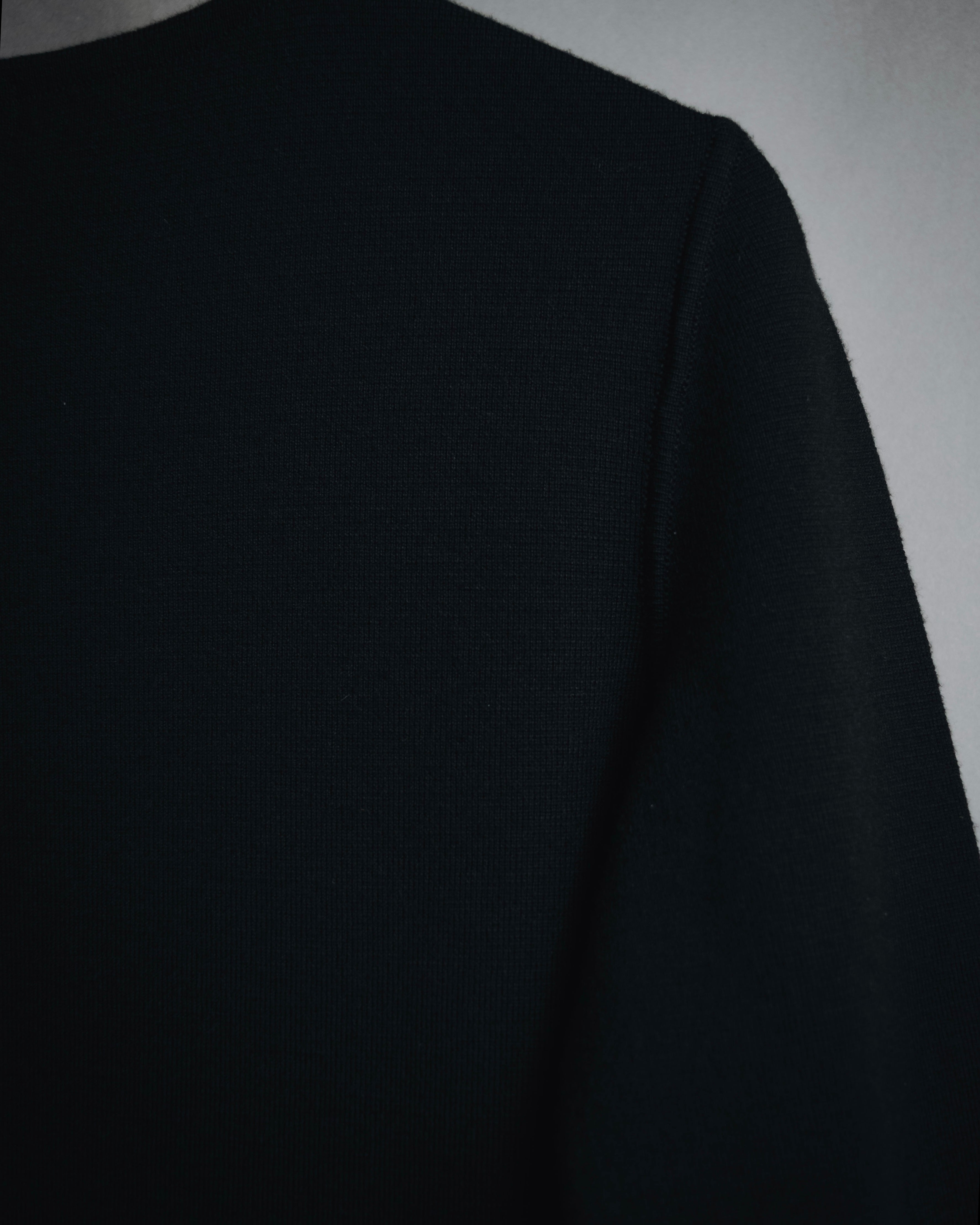 "HERMES" 00’s Minimal wool cashmere crewneck knit